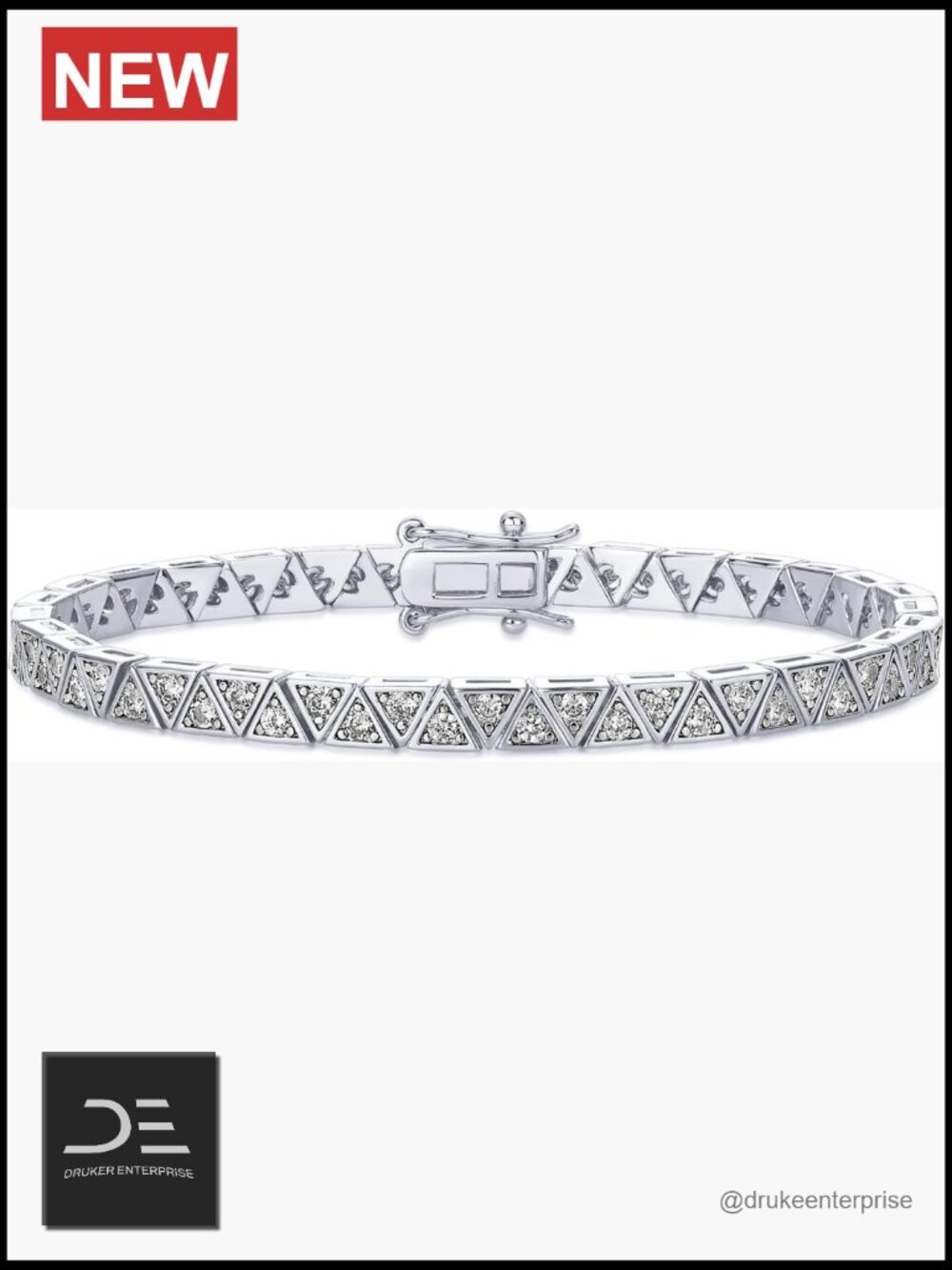 14K Gold Plated Bezel Set Cubic Zirconia Tennis Bracelet 7.5 Inches